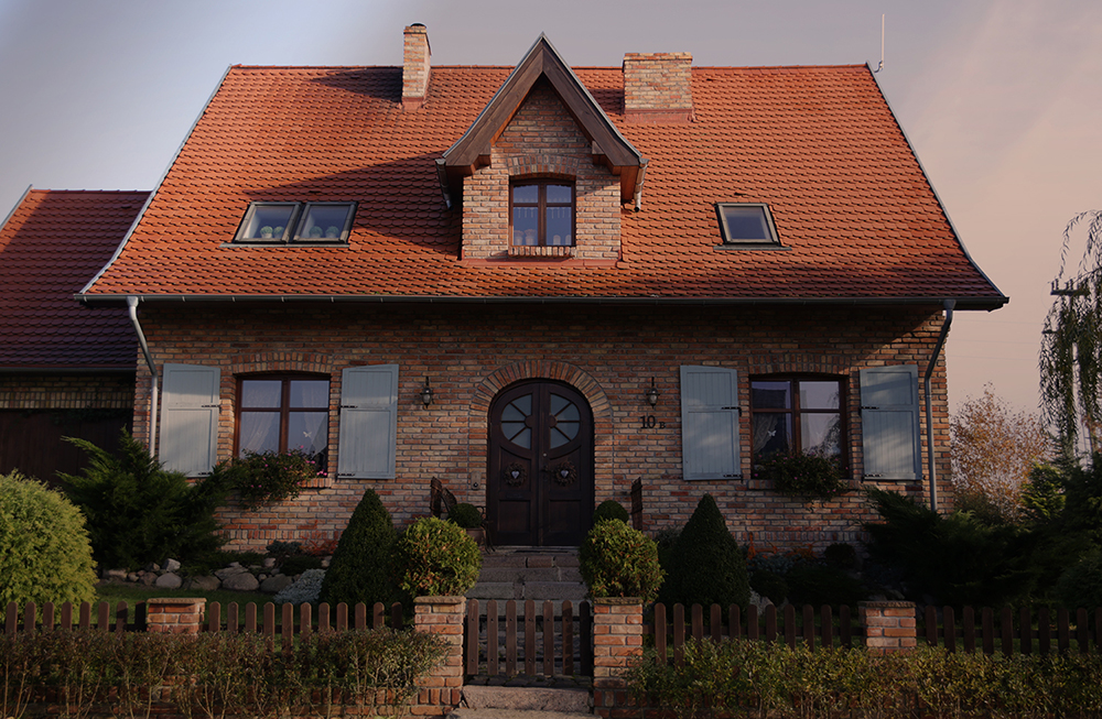 Projektowanie ogrodów Szczecin - dom z ogrodem